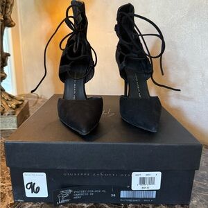 Giuseppe Zanotti Design - Yvette 11CR-Nick Pl - Camoscio IN 1 Blk - Size 38